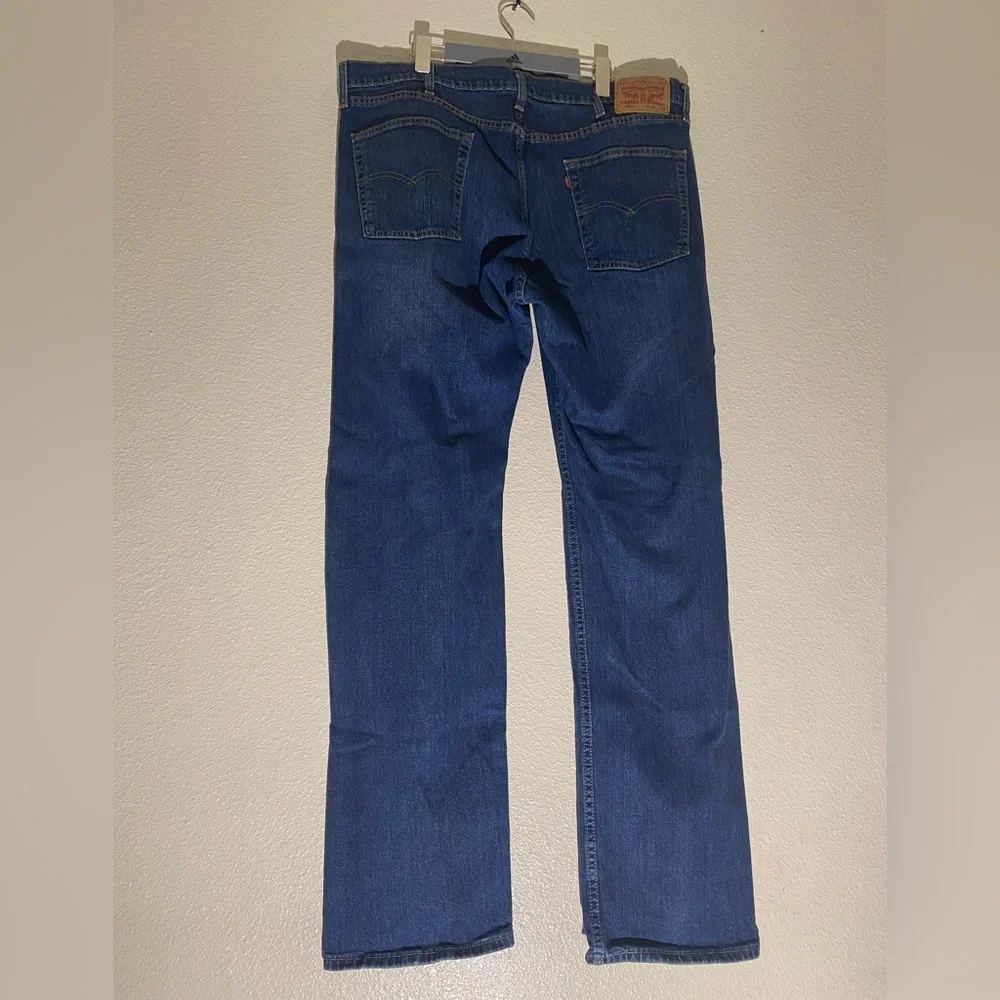 Levi's Men's Strauss & CO  505 Stretch Leg Jeans in Dark Blue Size W 40 L 34